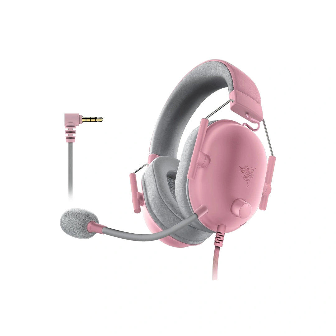 Razer BlackShark V2 X - Wired Gaming Headset - Quartz Pink in Qatar Razer BlackShark V2 X - Wired Gaming Headset - Quartz Pink in Qatar